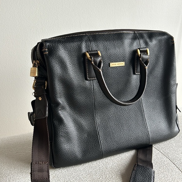 Brooks Brothers Leather Briefcase - Picture 4 of 7